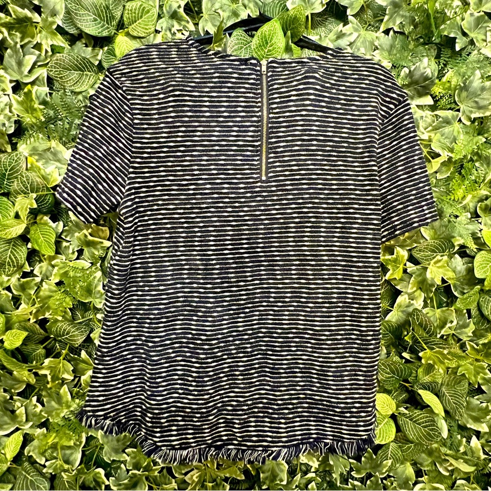 Short Sleeve Navy Blue Short Sleeve Blouse Size Small